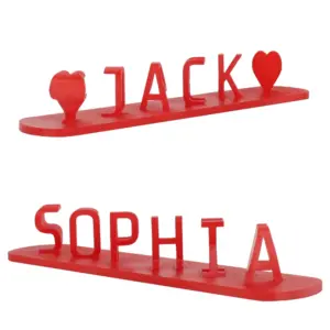 Customizable Dual Name Stand