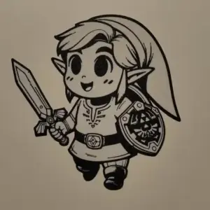 Baby link wall art
