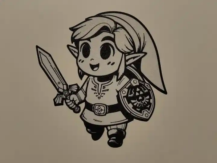 Baby link wall art