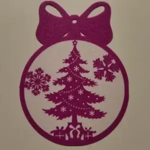 Ball with christmas tree