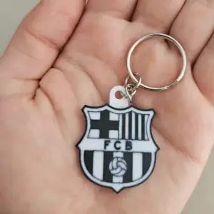 Barcelona Keychain Black and white