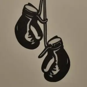 Boxing wall art (plate)