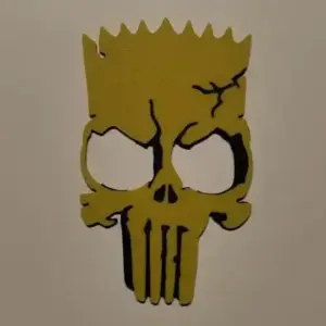 Burt skull wall art