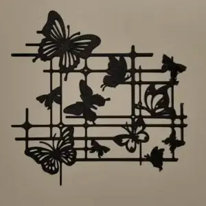 Butterfly geometry wall art