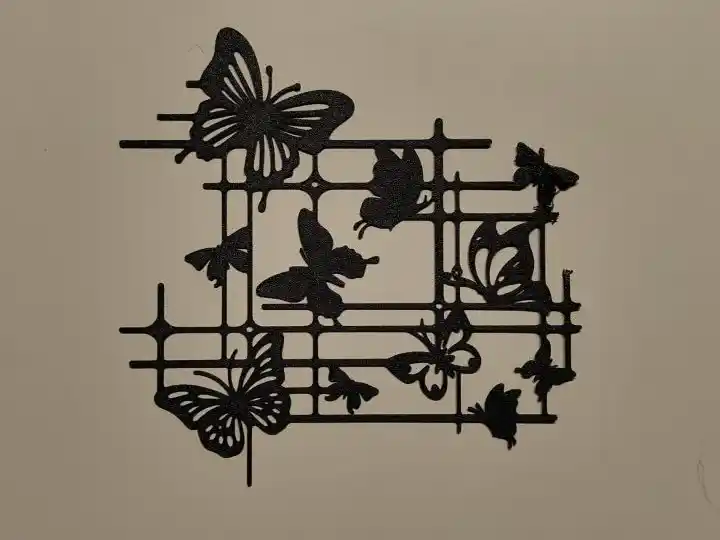 Butterfly geometry wall art