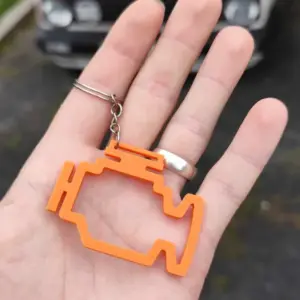 Check engine keychain