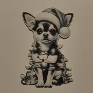 Chihuahua at christmas (hueforge)
