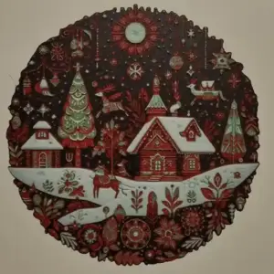 Christmas landscape (hueforge)