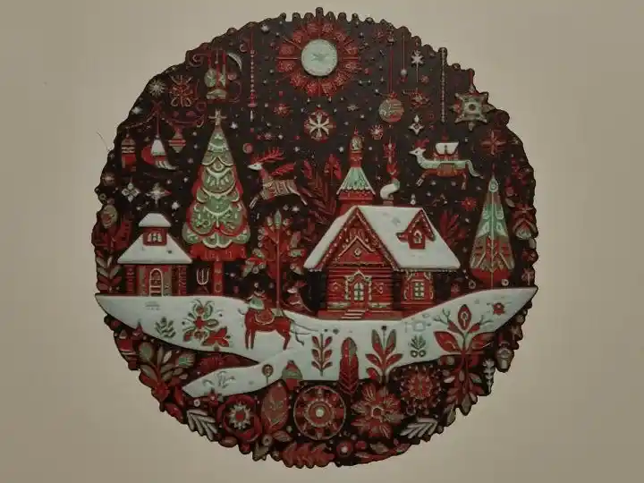 Christmas landscape (hueforge)