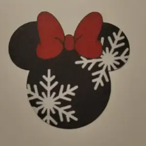 Christmas minnie wall art