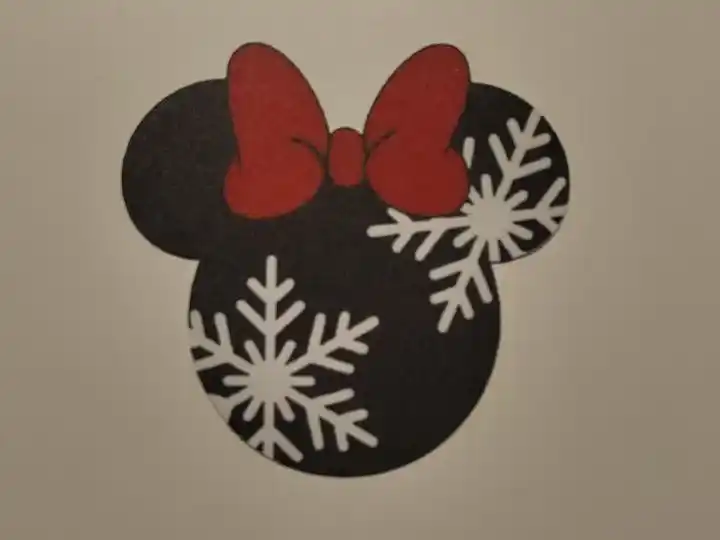 Christmas minnie wall art