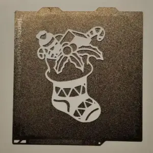 Christmas boot wall art