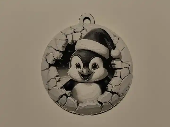 Christmas decor pinguin (hueforge)