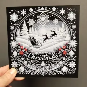 Christmas landscape with santa hueforge