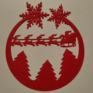 Christmas silhouette wall art