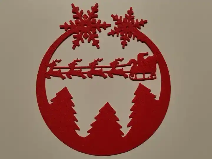 Christmas silhouette wall art