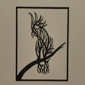 Cockatoo (cacatua) wall art