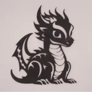 Cute dragon silhouette