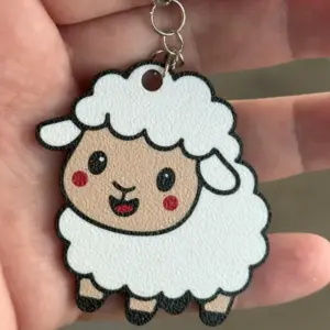 Cute sheep keychain
