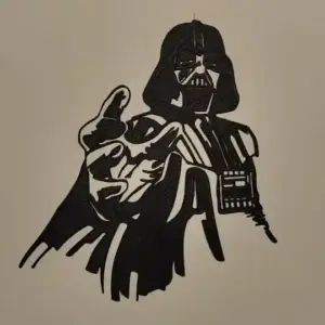 Darth vader force wall art