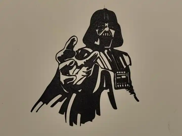 Darth vader force wall art