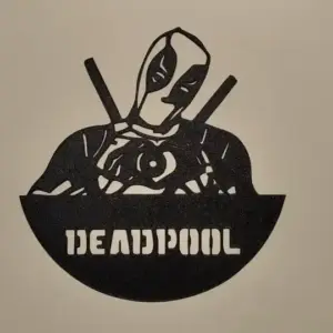 Dead pool clock wall decor