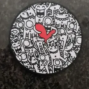 Doodle Heart Drink Coaster