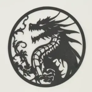 Dragon 2d silhouette art