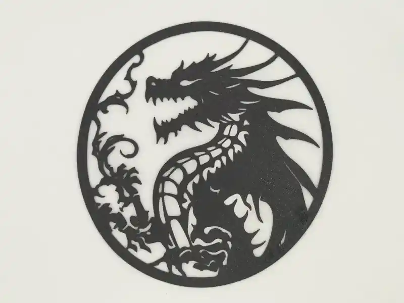 Dragon 2d silhouette art