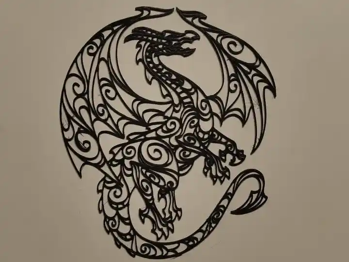Dragon line art