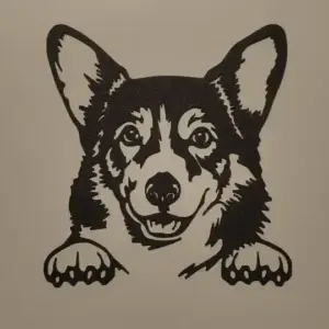 German shepherd dog wall art