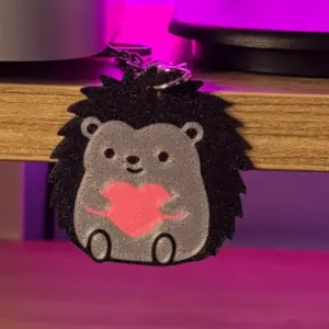 Hedgehog Pendant Keychain