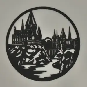 Hogwards silhouette wall decor