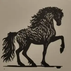 Horse tree wall art