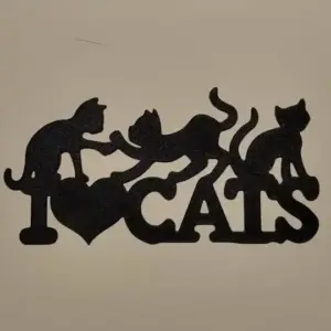 I love cats wall art