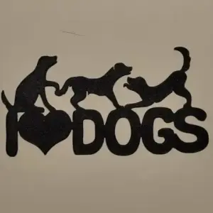 I love dogs wall art