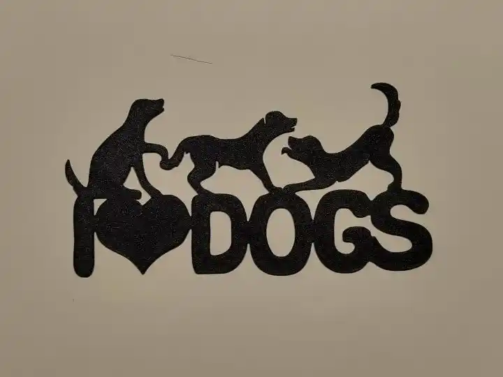 I love dogs wall art