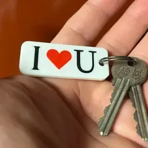 I love you keychain for Valentine's Day