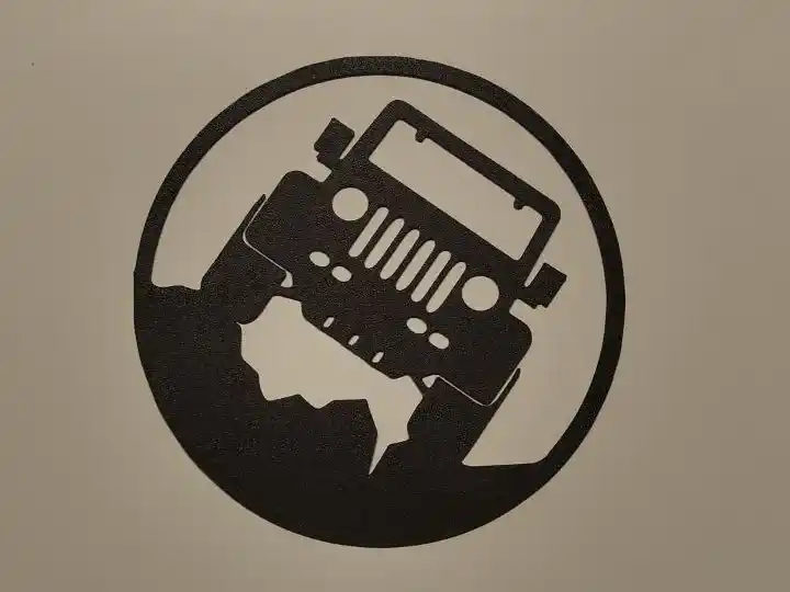 Jeep wrangler silhouette wall art