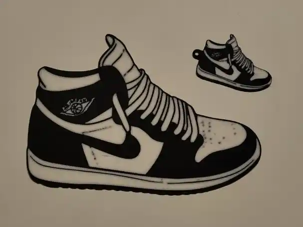 Jordan one plate and keychain