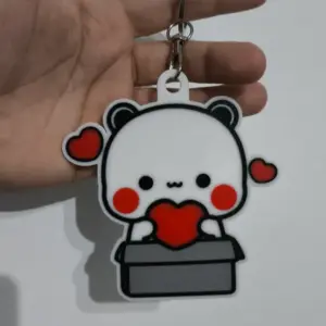 Keychain little bear with heart - love