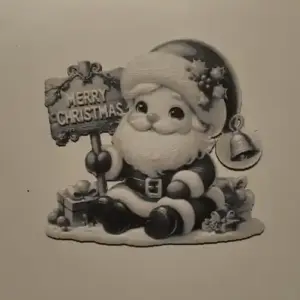 Merry christmas santaclaus wall art (hueforge)