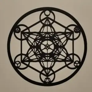 Metatron cube wall art