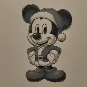 Mickey mouse dressed us santa claus (hueforge)