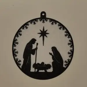 Nativity scene bauble