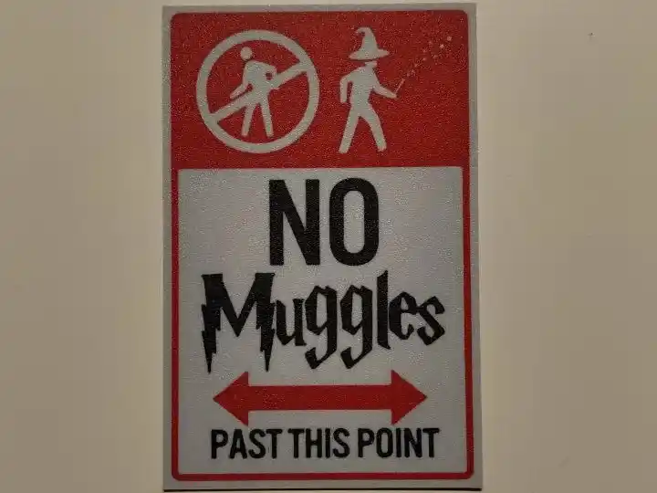 No muggles poster wall art