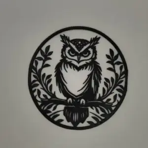 Owl silhouette wall art