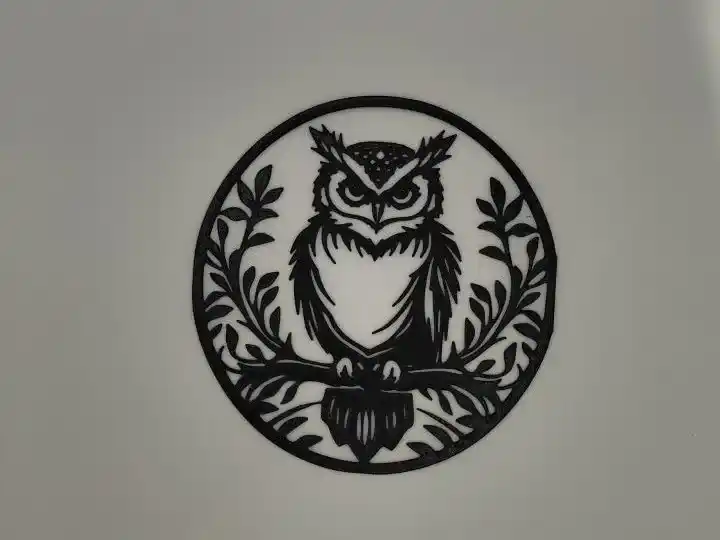Owl silhouette wall art