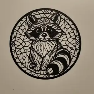Raccoon wall art