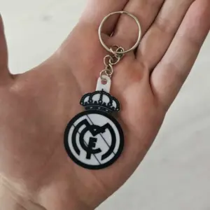 Real Madrid Keychain Black and White